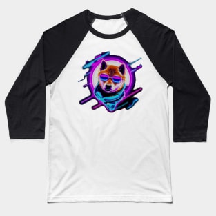 Synthwave Corgi Part 2 Baseball T-Shirt